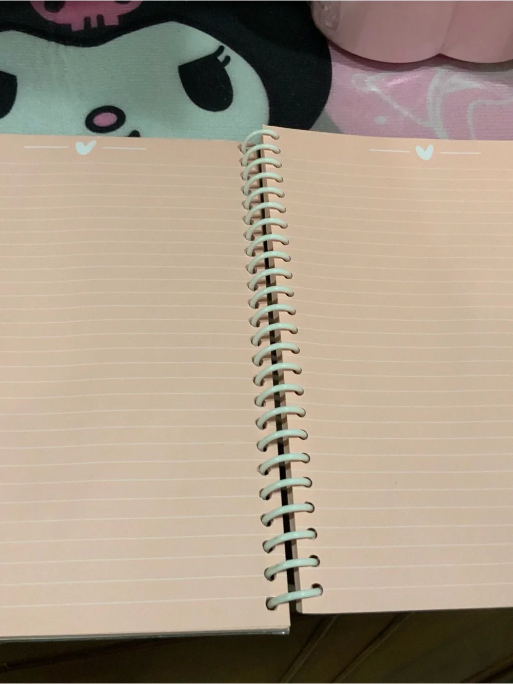 Just for Fun Spiral Notebook - Gold Script on Pastel Pink/Blue